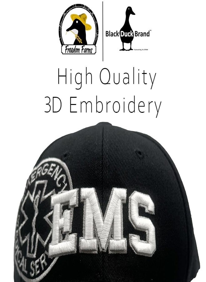 Freedom Farms EMS Embroidered Cap - Emergency Medical Services w/Star of Life, Adjustable Fit - Image 5